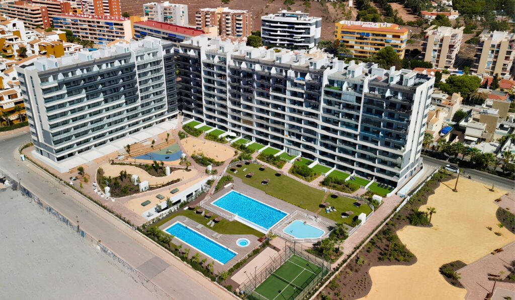 Brisa Azul Punta Prima — Aerial view of the Punta Vista residential complex in Punta Prima, Torrevieja